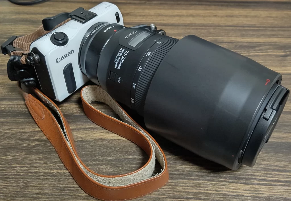 Canon EOS M+EF70-300mm